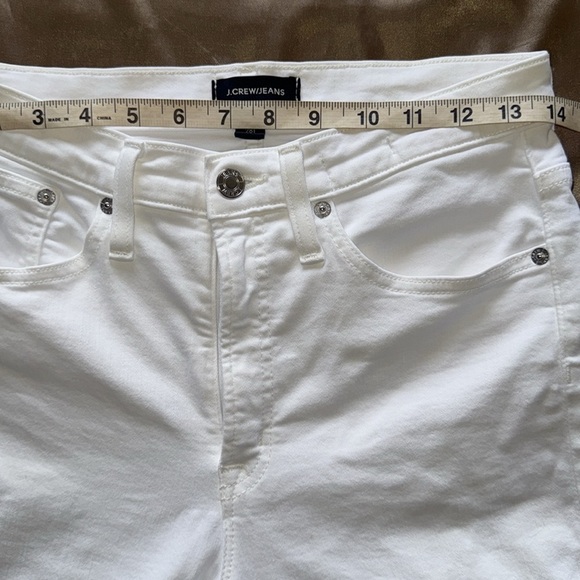 J.Crew Tall Classic White High Rise Toothpick Skinny Jeans Capsule Preppy Sz 28T - Picture 12 of 15
